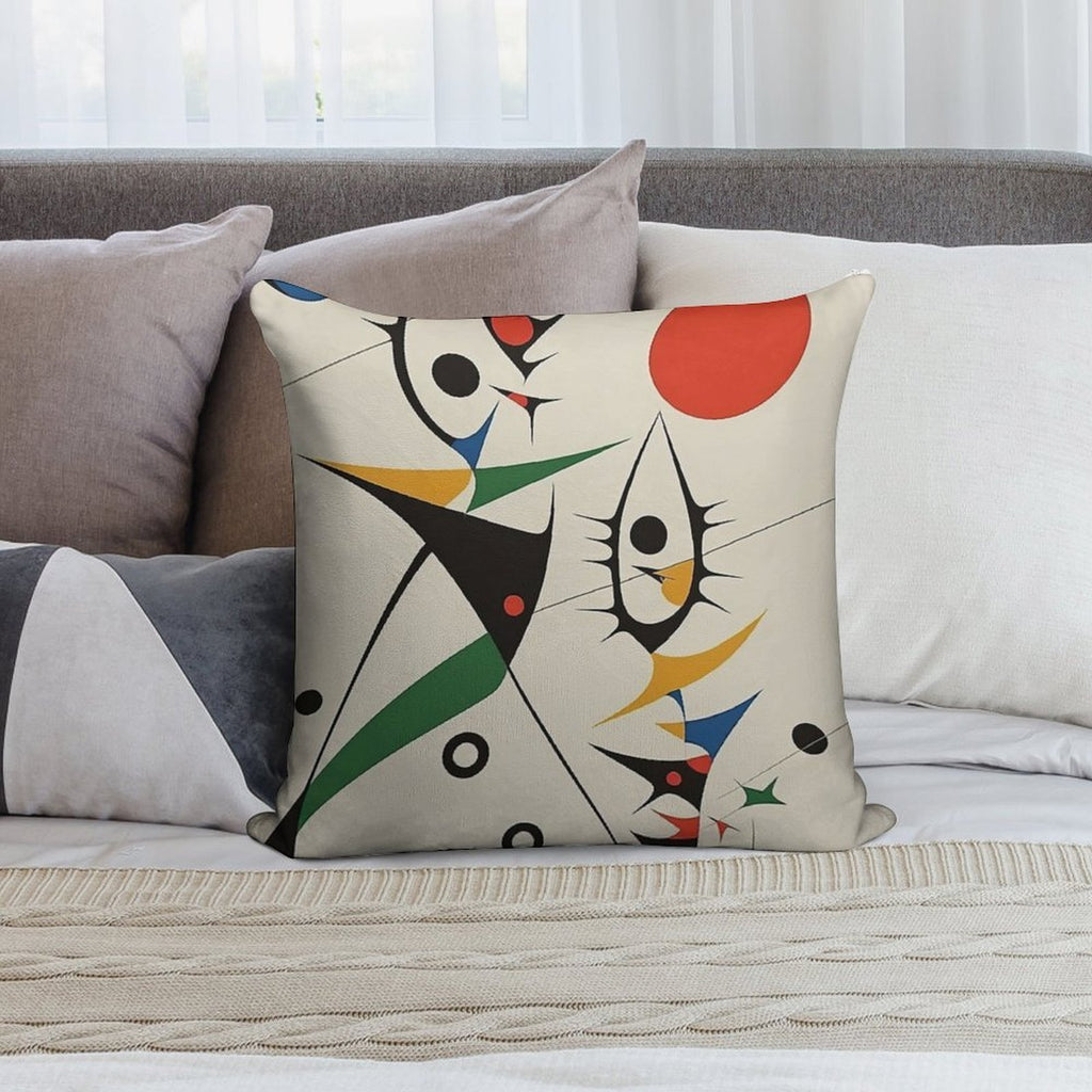 Joan Miro Soft High-Density Material Throw Pillow