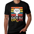 Cat Bruh Funny Cat Meme Graphic Men Women Kids  Affordable Price T-Shirt