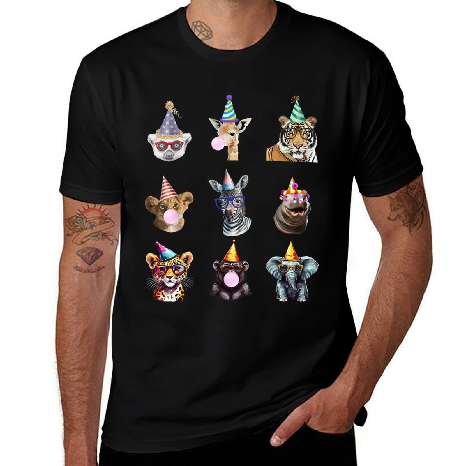 Zoo Animals Wildlife Birthday Party Zoo Day Animals  Soft T-Shirt