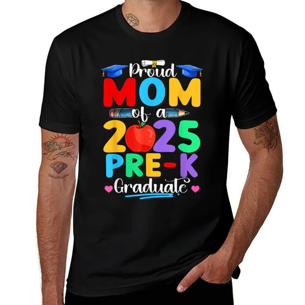 Proud Mom of A 2025 Pre K Graduate Graduation Women Kids  Moisture-wicking T-Shirt