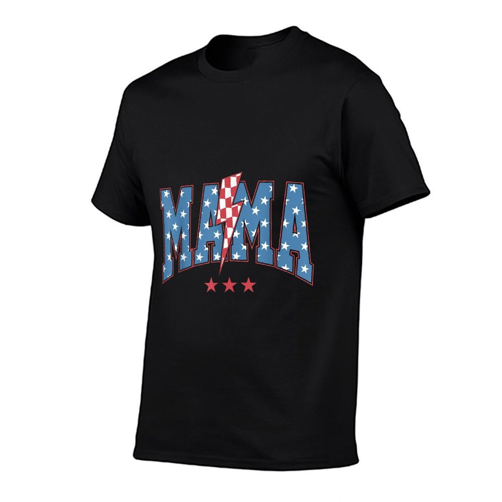 Mama Dada Mini 4th of July American Family Matchings  Lightweight T-Shirt