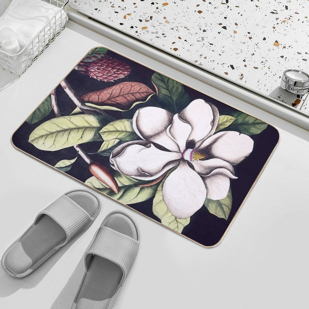 Magnolia Flower  Multi-Purpose Bath Mat