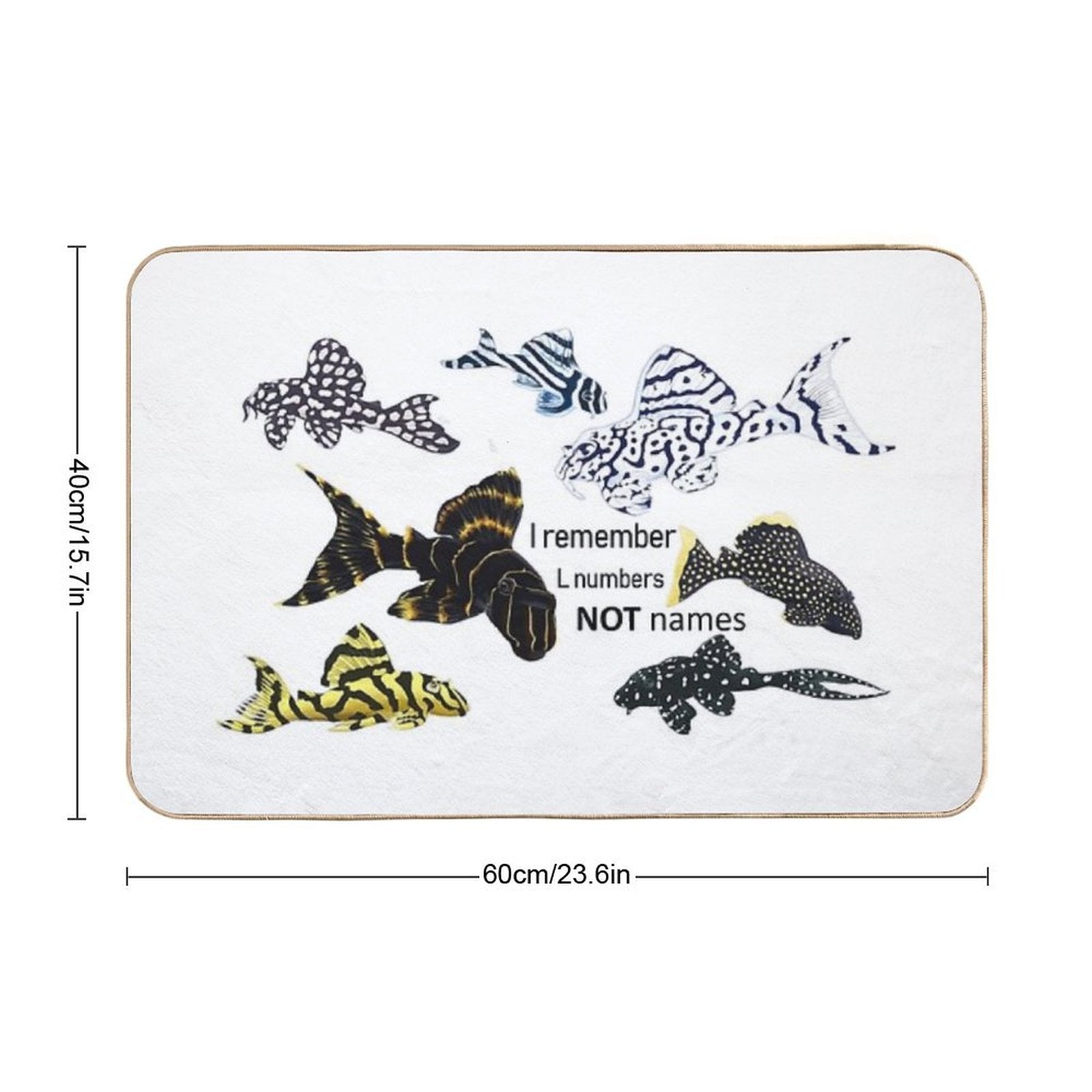 Pleco Collage Truth  Dirt-Trapping Bath Mat