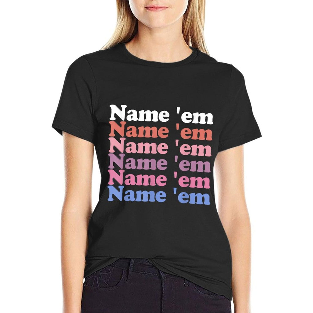 Name Em Stacked Text - Funny Sutton Statement Humorous Meme  Summer-ready Fabric T-Shirt