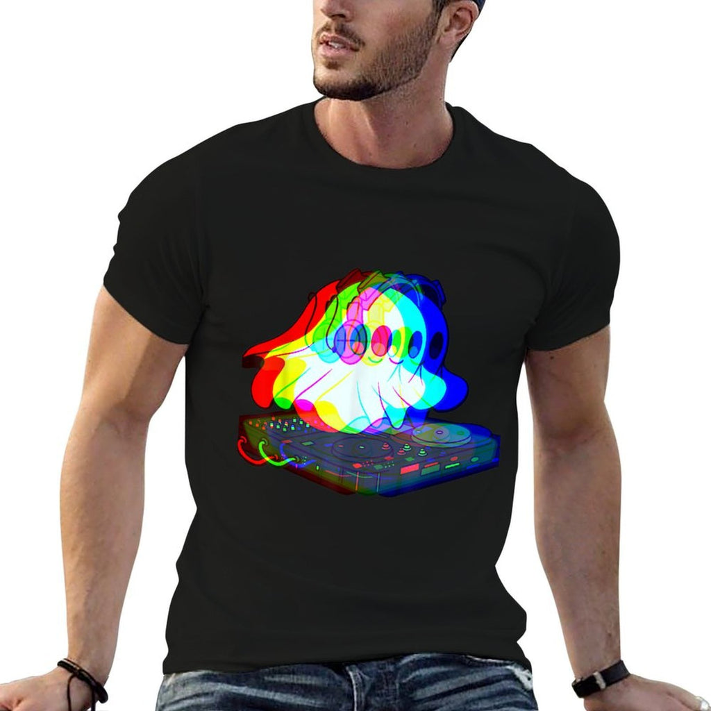 House Music Ghost Halloween Techno Rave Halloween Party  Graphic-printed T-Shirt