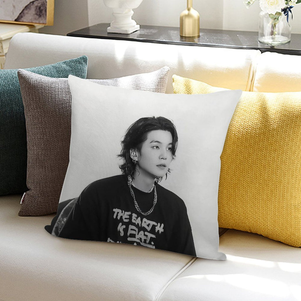 Yoongi Concert Soft Skin-Friendly Throw Pillow