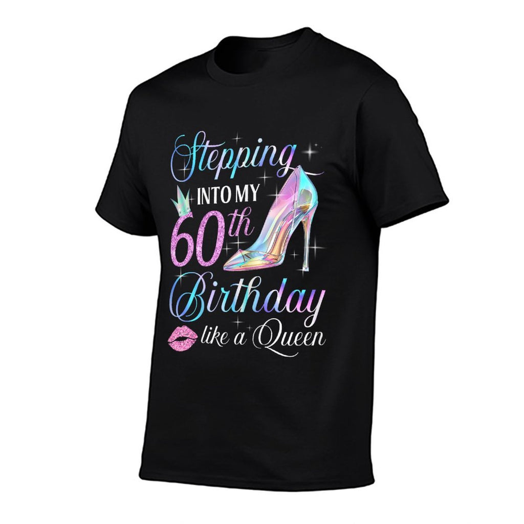 Stepping Into My 60th Birthday 60 Years Old Gifts Women  Oversized Silhouette T-Shirt