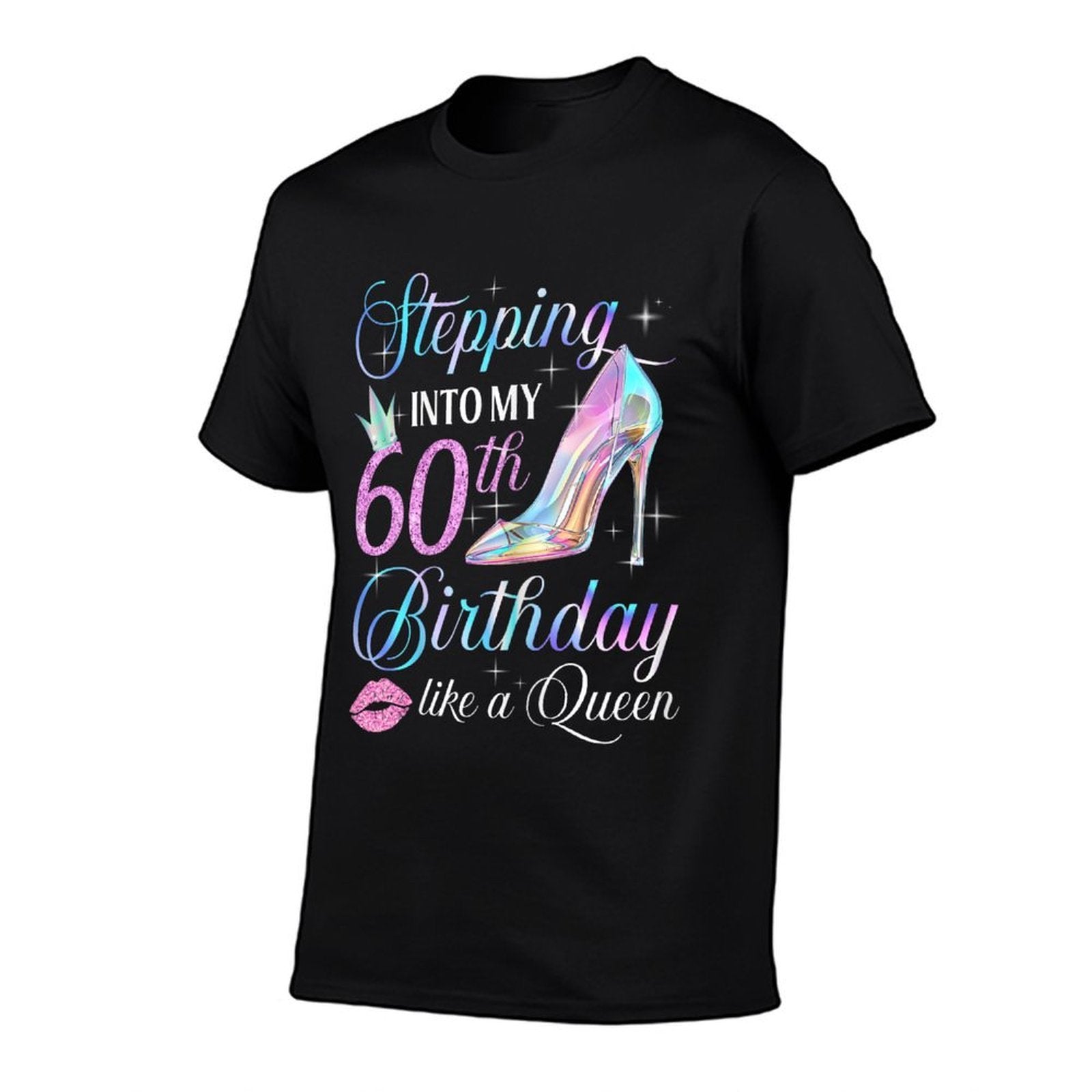 Stepping Into My 60th Birthday 60 Years Old Gifts Women  Oversized Silhouette T-Shirt