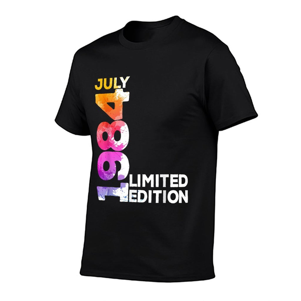 July 1984 40th Birthdays For Men Women  Oversized Silhouette T-Shirt