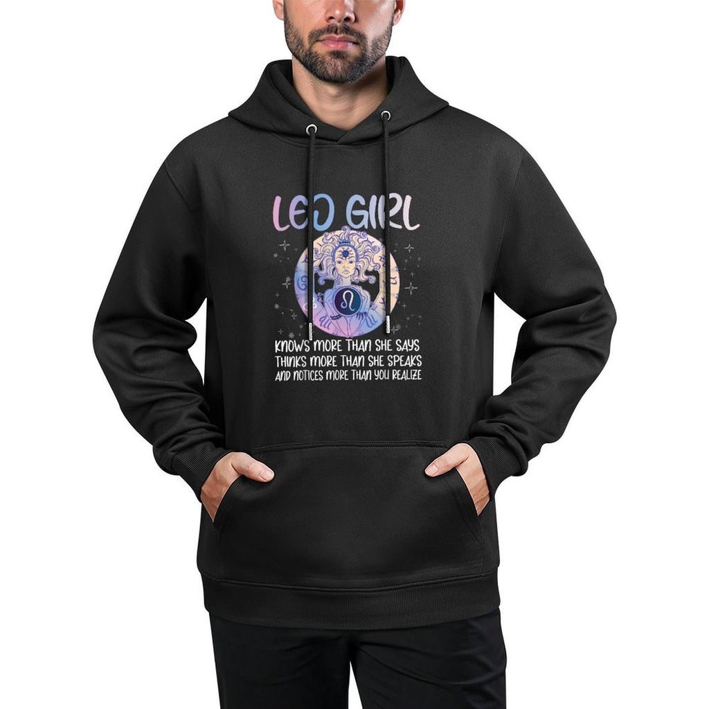 Leo Girl Zodiac Sign Astrology Birthday Horoscope Lover Unisex Design Hoodie