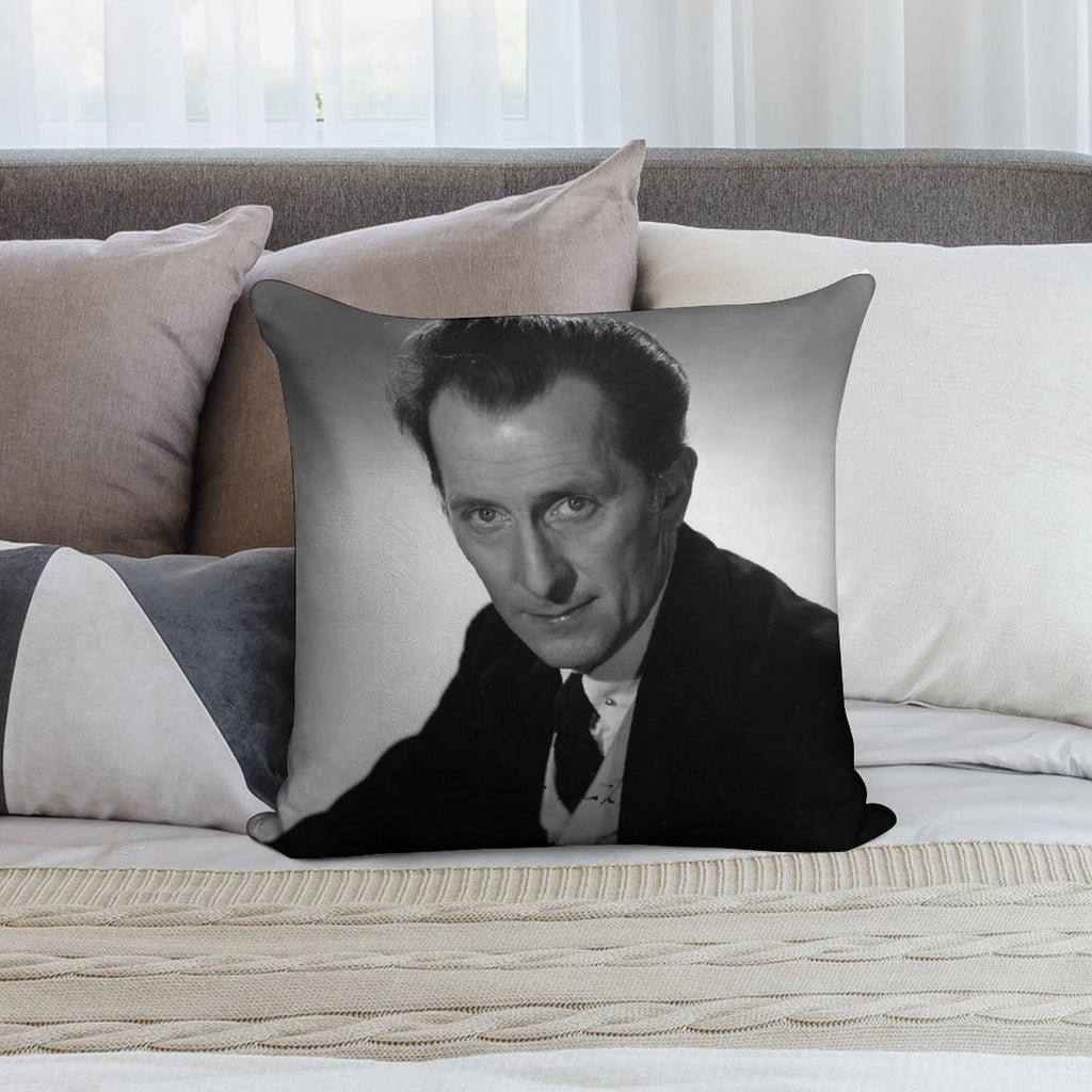 The  Peter Cushing Cushion Soft Easy Maintenance Throw Pillow
