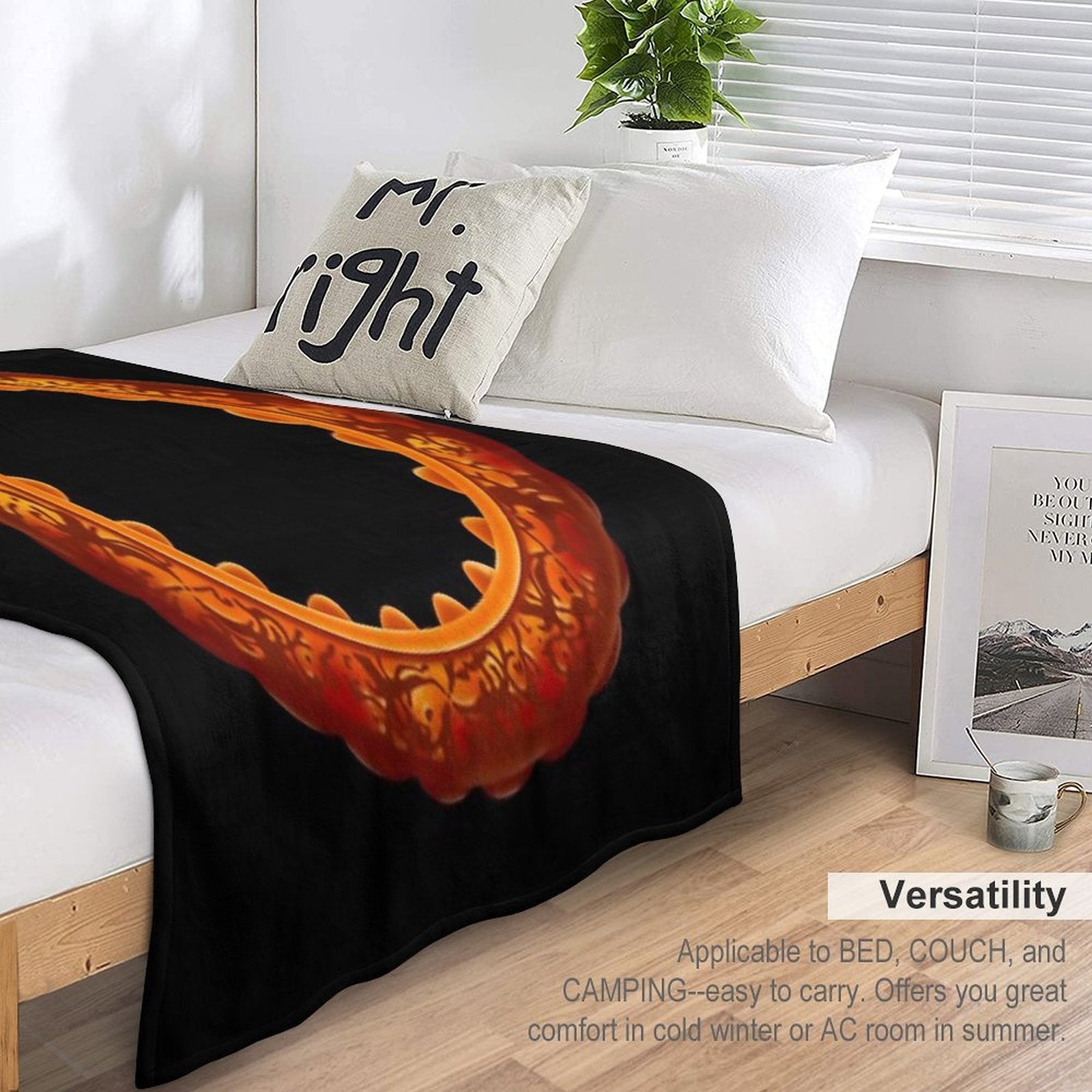 WARRIOR NUN - BACK Multi-functional Throw Blanket