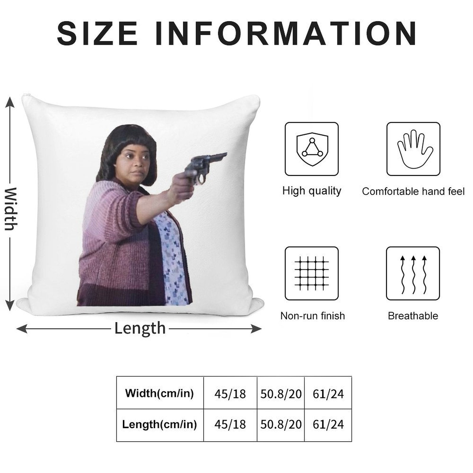 MA Movie Soft Warmth Comfort Throw Pillow