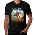 Take Naps And Watch Western Movie Lover Movie Fan  Polyester Blend T-Shirt