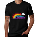 Take A Look Its In A Book Reading Book Vintage Rainbow  Tagless Design T-Shirt