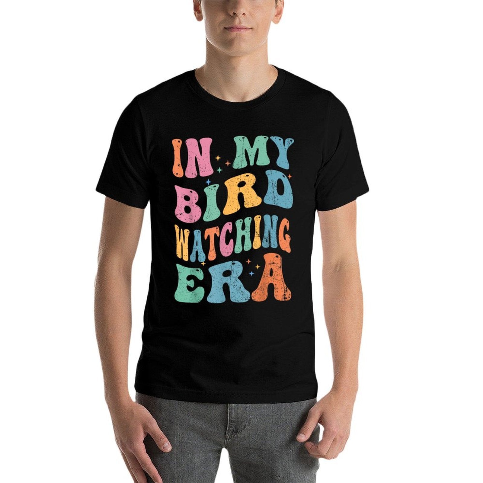 Cute In My Bird Watching Era Funny Birds Lovers  Stretchy T-Shirt