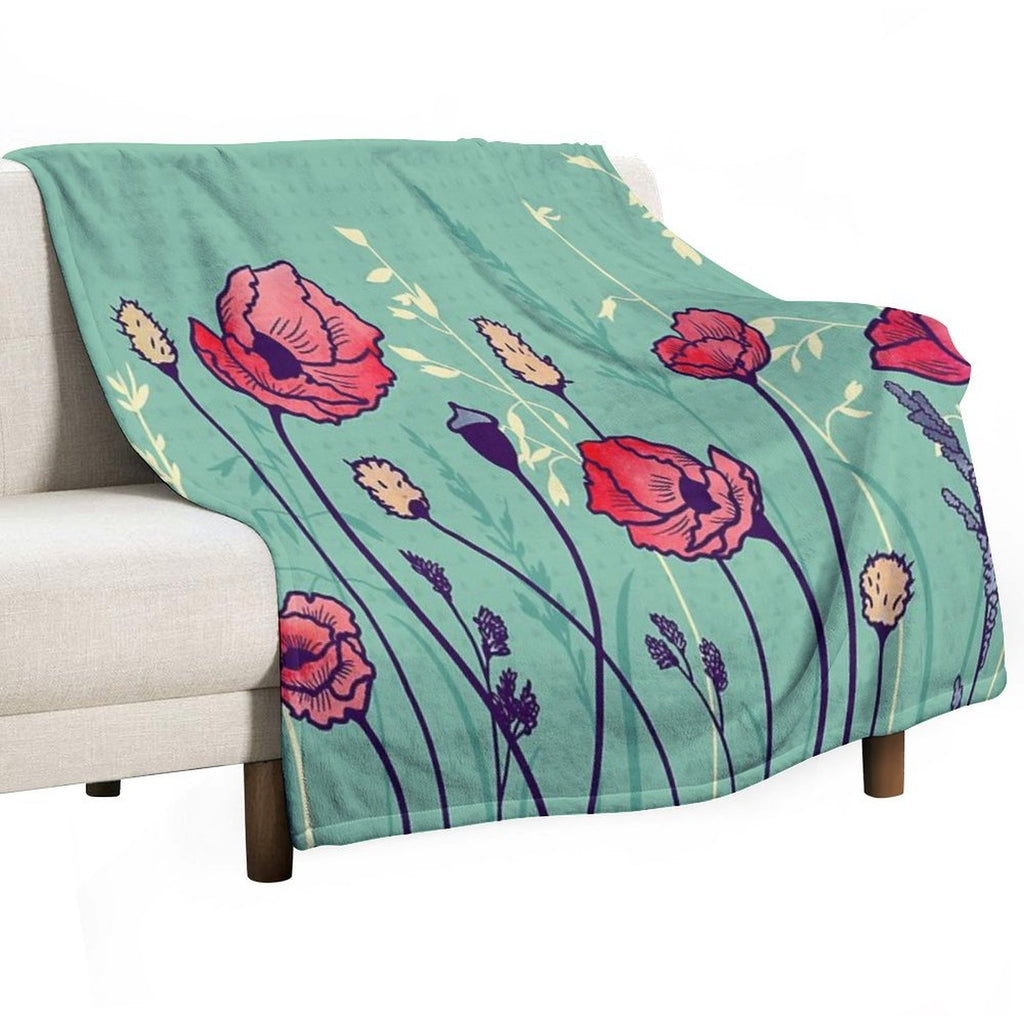 Summer Field Quick-dry Throw Blanket