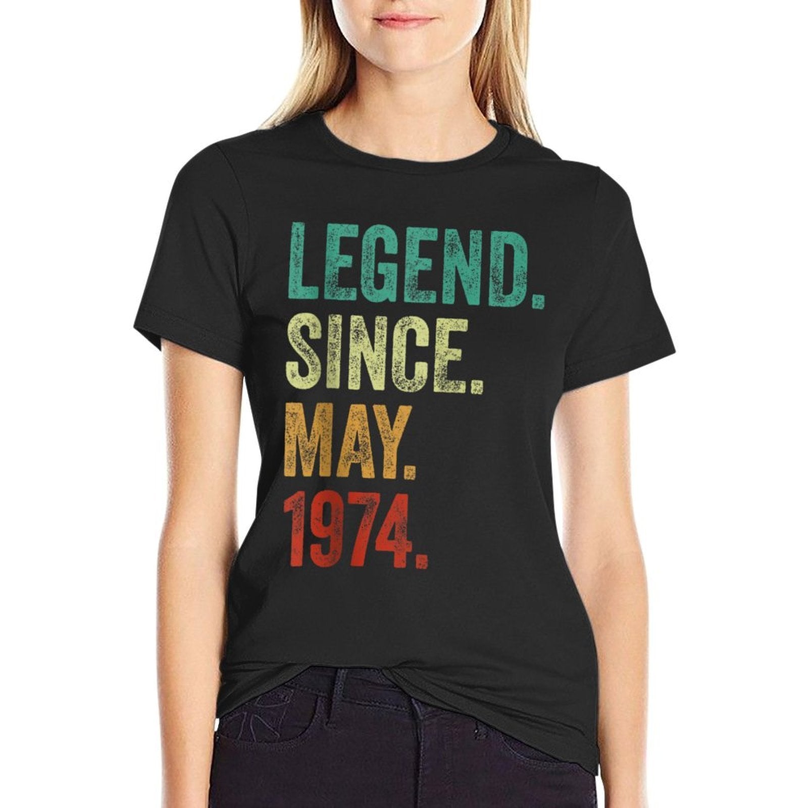 50 Years Old Legend Since May 1974 50th Birthday  Quick-drying T-Shirt