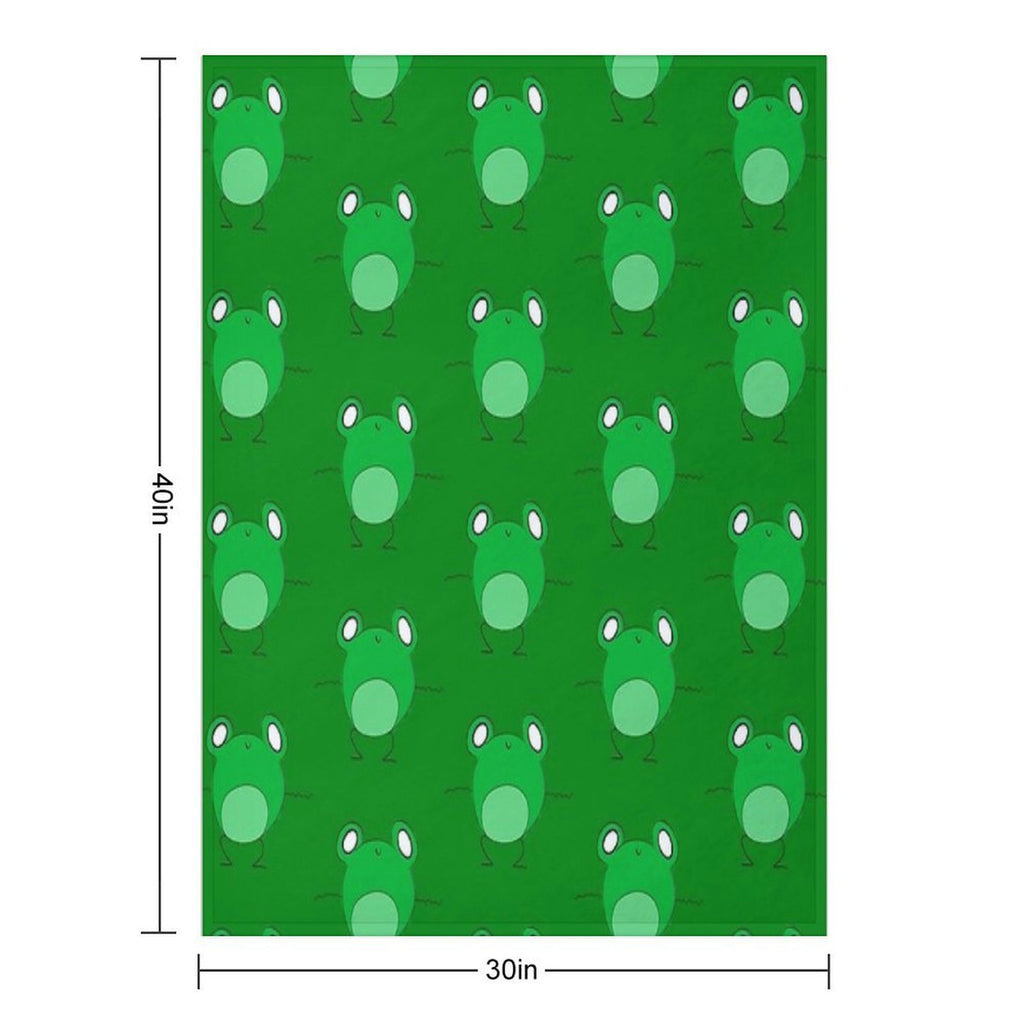 Frog Dancing Eco-conscious Throw Blanket