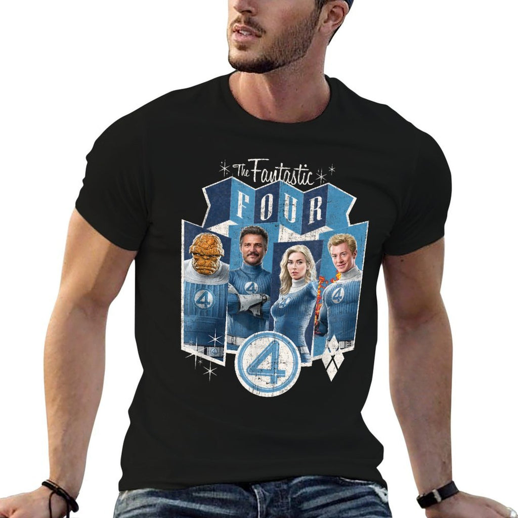 Marvel The Fantastic Four First Steps Vintage Style Team  Versatile T-Shirt