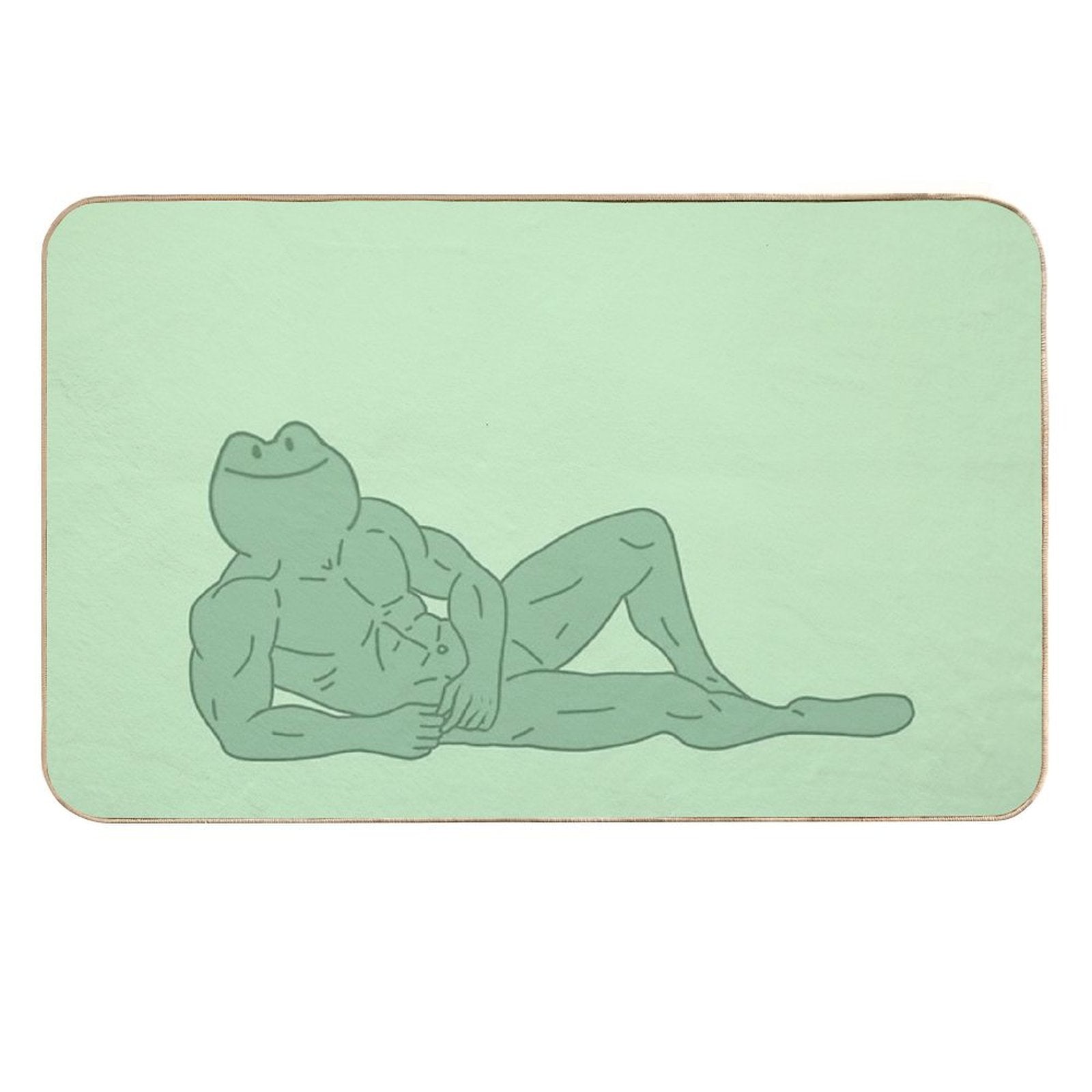 Buff Frog Icon Six, Take A Breather  Toxin-Free Bath Mat