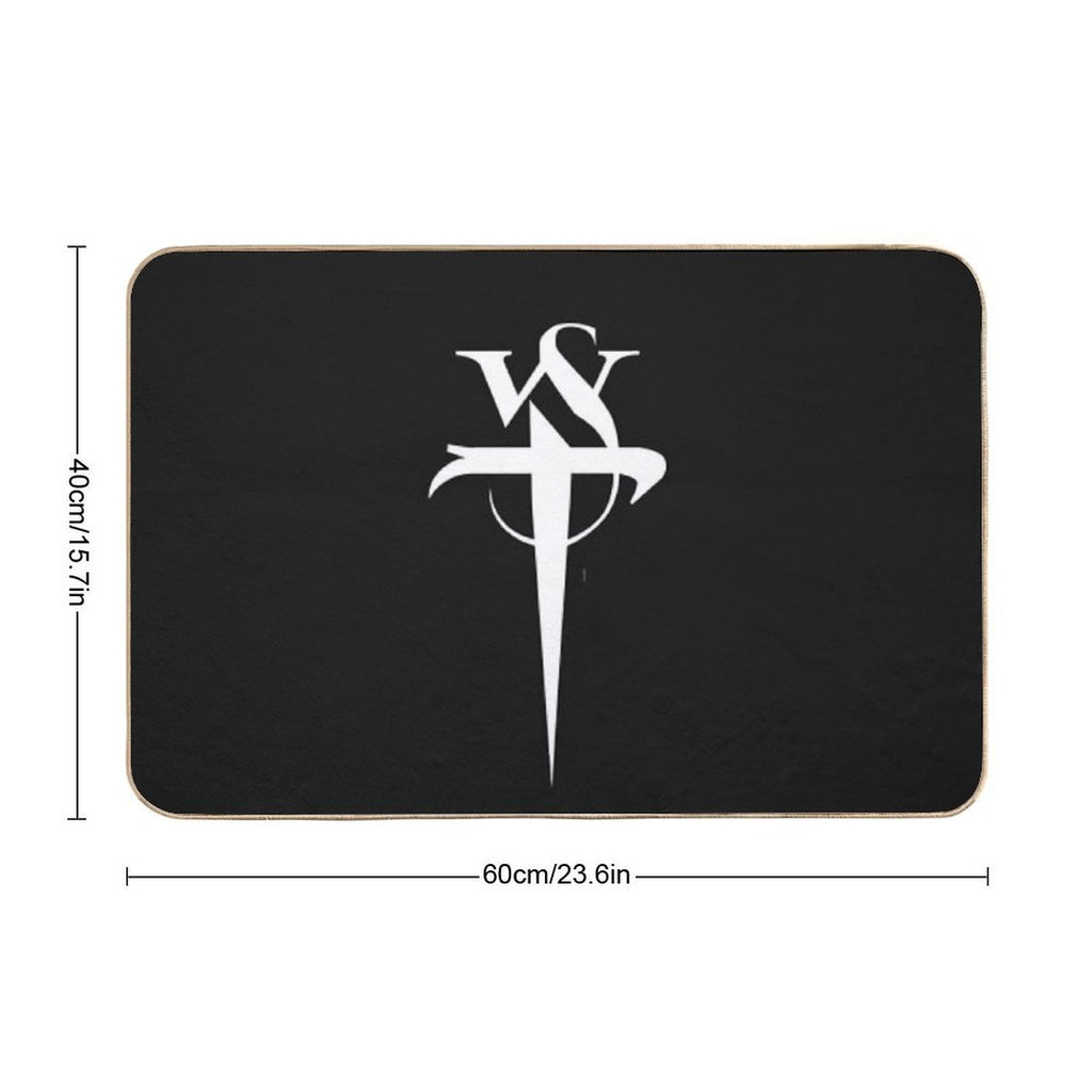 Stabbing Westwared Classic Dagger Logo  Easy Maintenance Bath Mat
