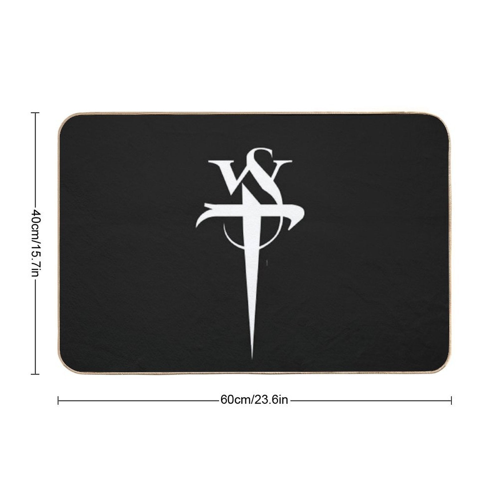 Stabbing Westwared Classic Dagger Logo  Easy Maintenance Bath Mat