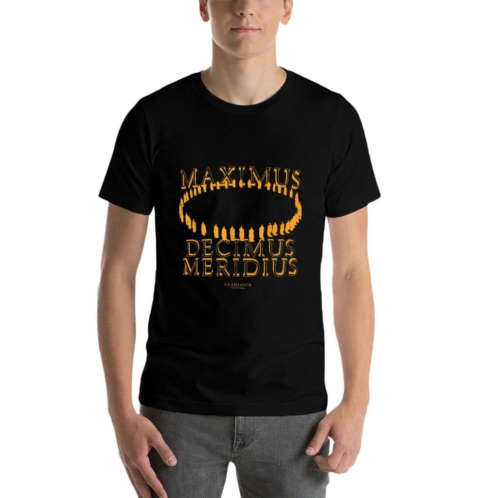 Gladiator Maximus Decimus Meridius Yellow  Tagless Design T-Shirt