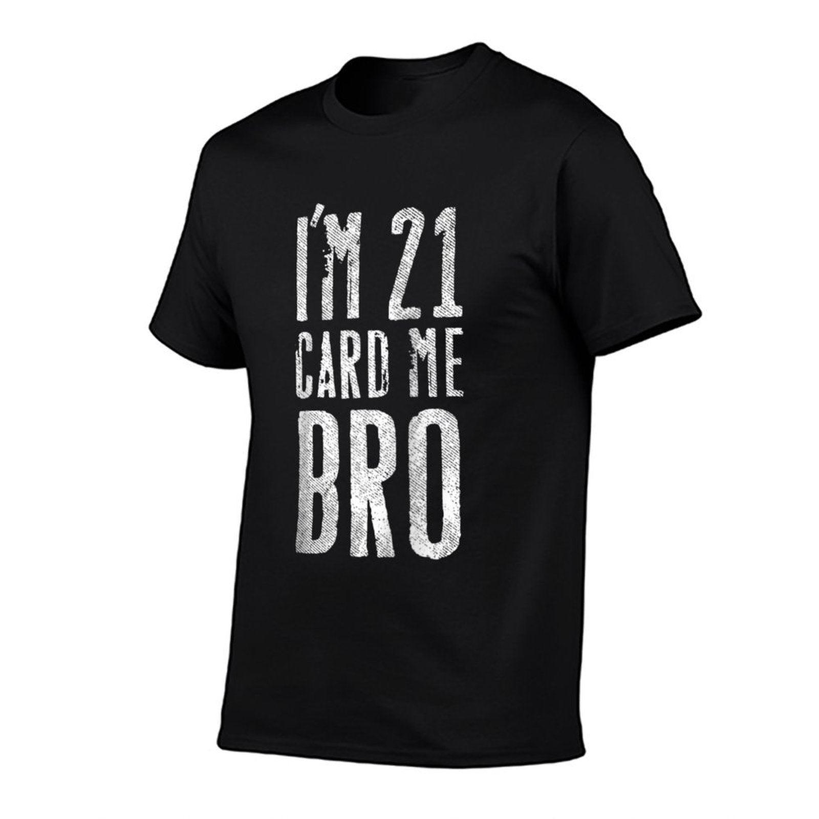I'm 21 Card Me Bro Funny 21st Birthday Raglan Baseball  Moisture-wicking T-Shirt