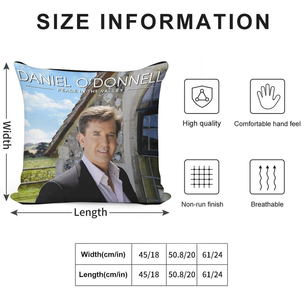 Daniel O'Donnell Peace in The Valley Soft Skin-Friendly Throw Pillow