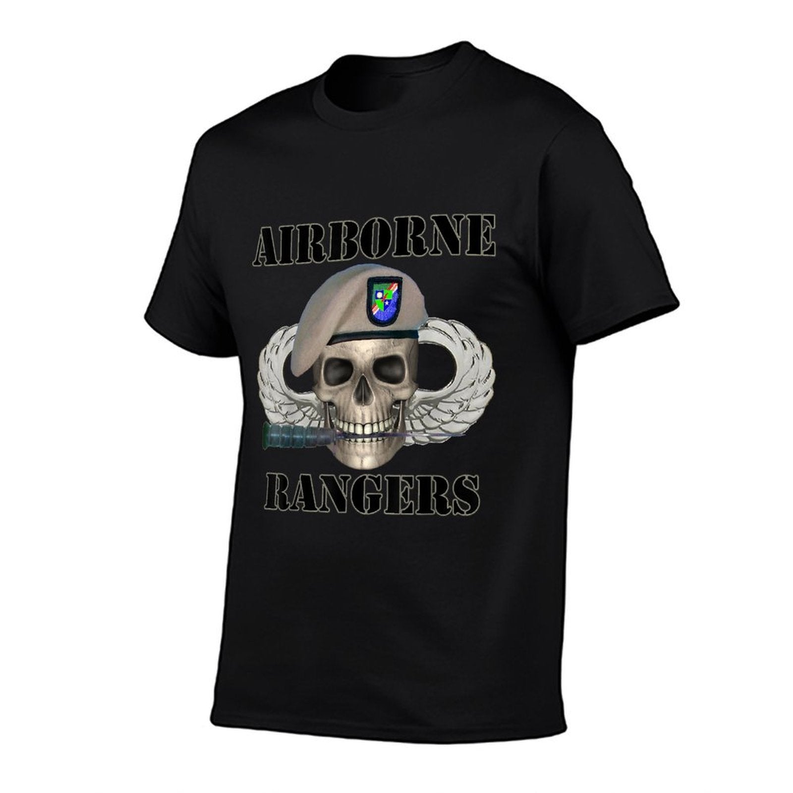 Airborne Rangers - Army Vets of Ft Benning Rangers Design  Easy-care T-Shirt