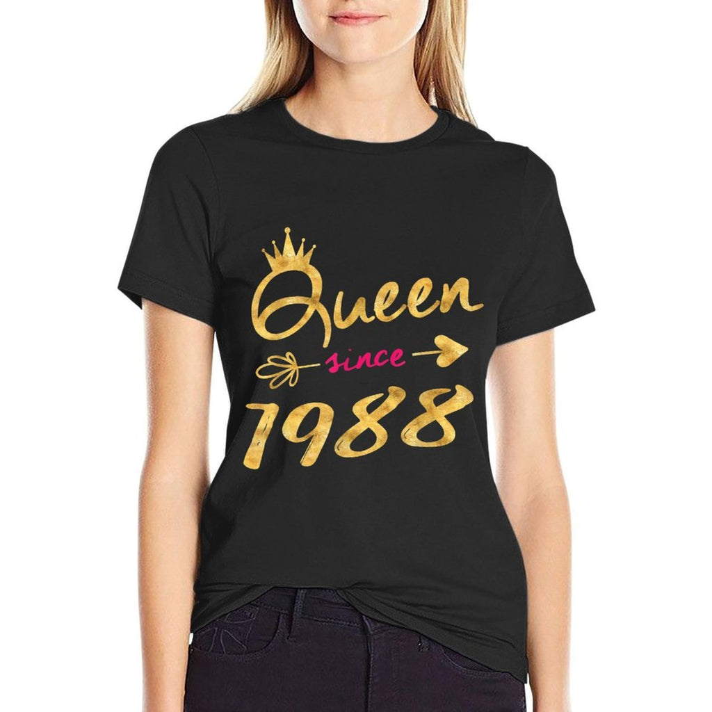 30th Birthday Party Outfit Giftss for Queens  Slim-fit Cut T-Shirt