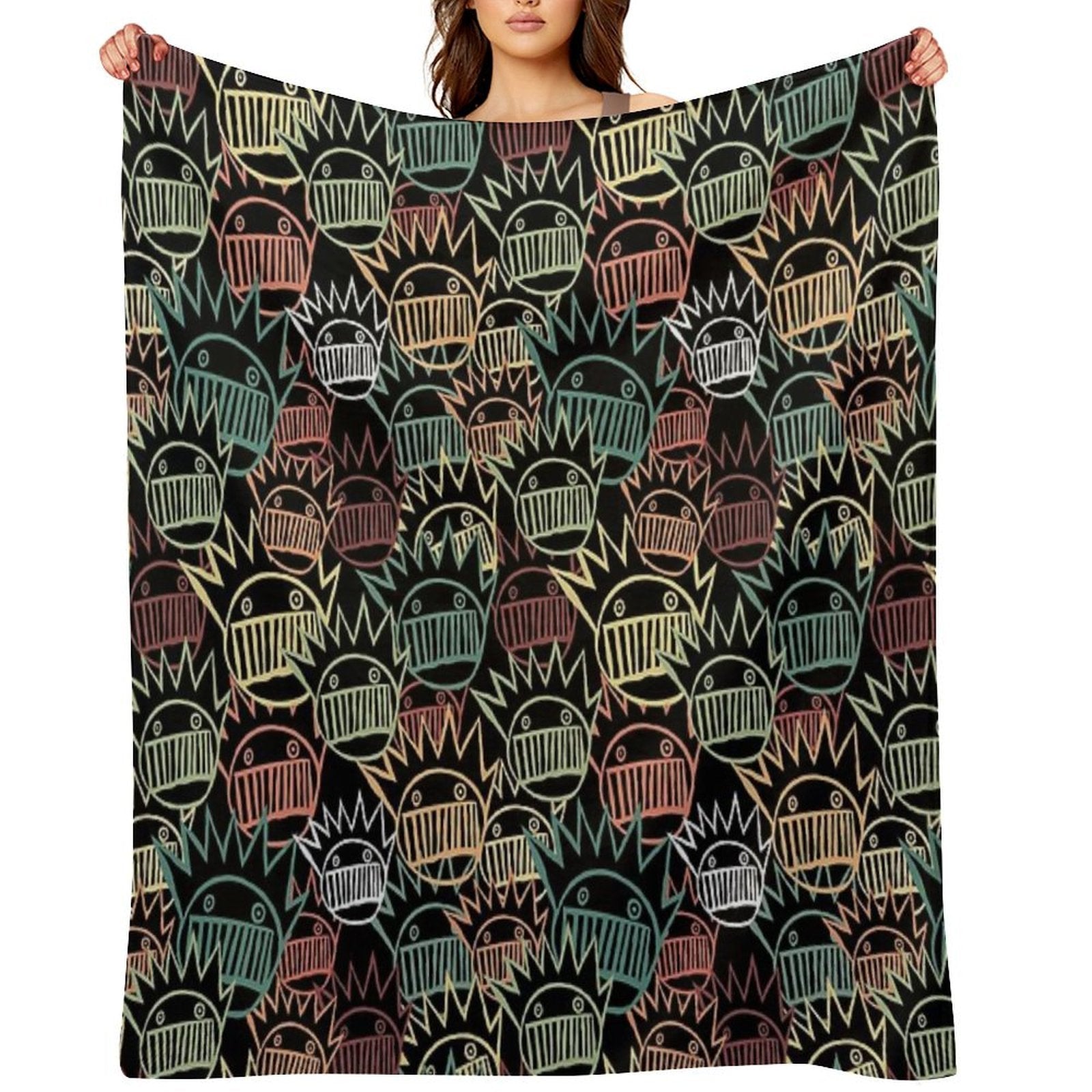 Boognish Pattern Comfort Throw Blanket