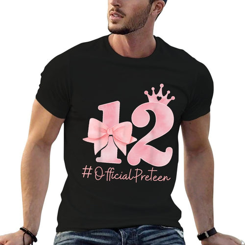 12 Official Pre-Teen 12th Birthday Girl Coquette 12 Year Old  Affordable Price T-Shirt