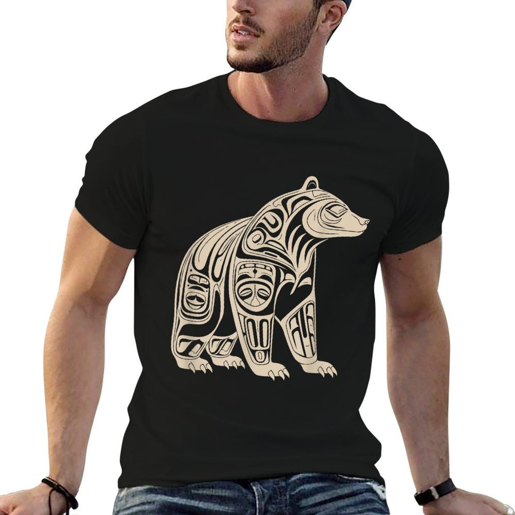 Bear Native Formline Art Salish Haida Tlingit Pacific Animal  Easy-care T-Shirt