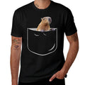 Pocket Capybara Funny Capybara In Pocket Gift Comfortable T-Shirt