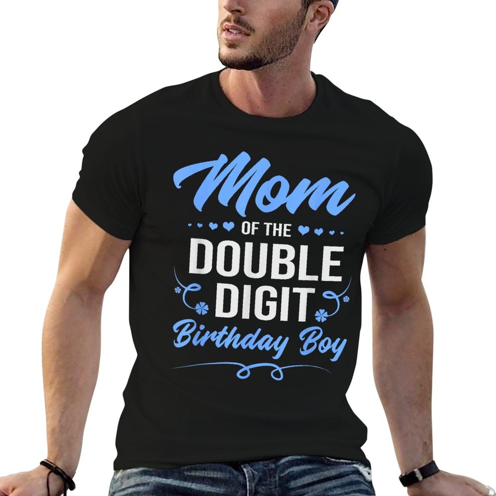 Double Digit Birthday Boy Mom  Breathable T-Shirt