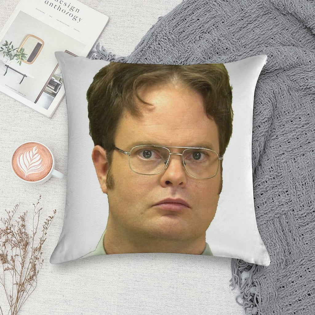 Dwight K Schrute Soft Easy Maintenance Throw Pillow