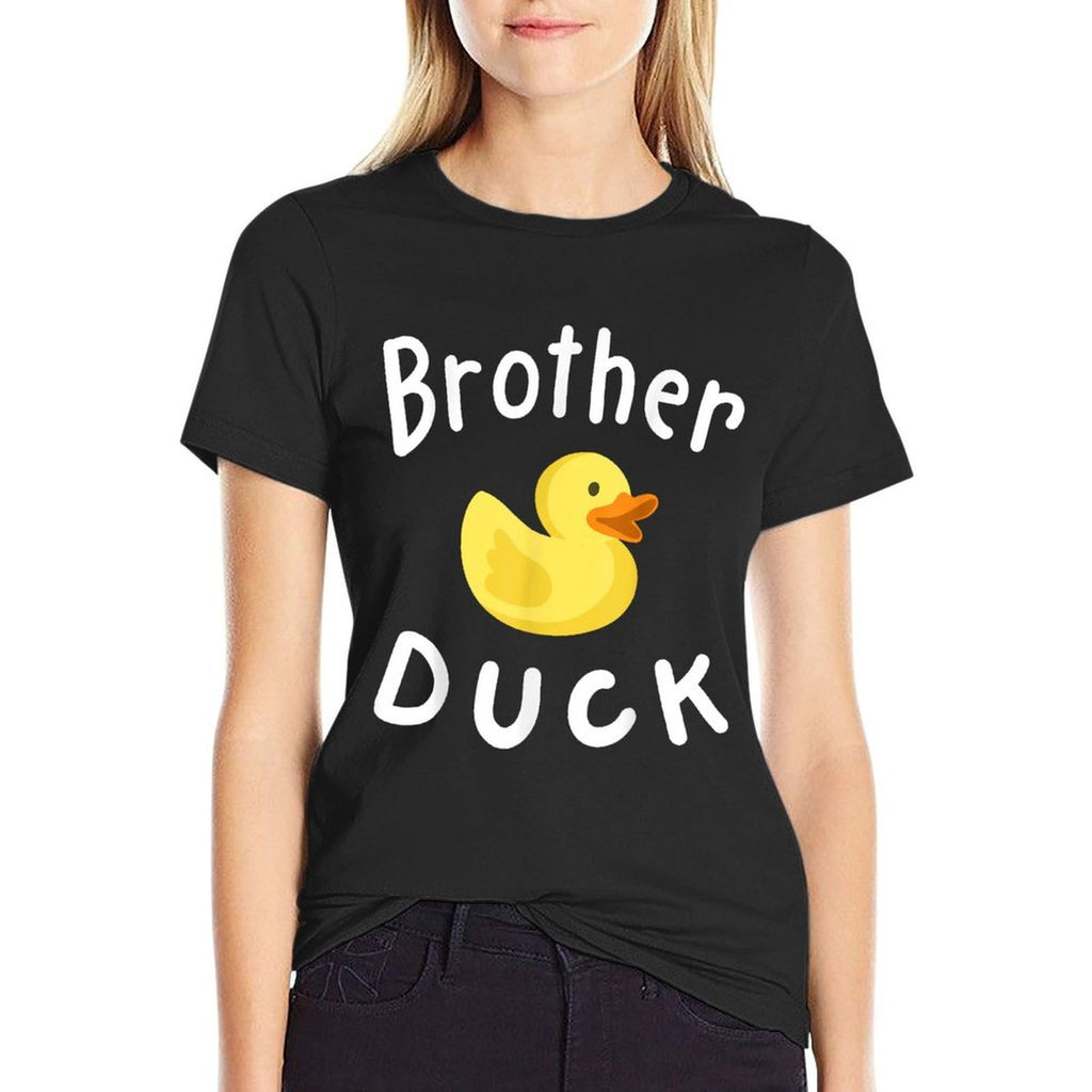 Brother Duck Birthday Rubber Duck Lover Family Matching Boys  Wrinkle-resistant T-Shirt