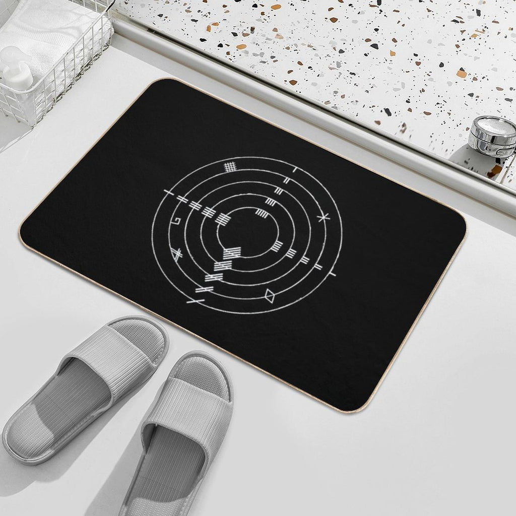 Ogham Wheel  Long-Lasting Bath Mat