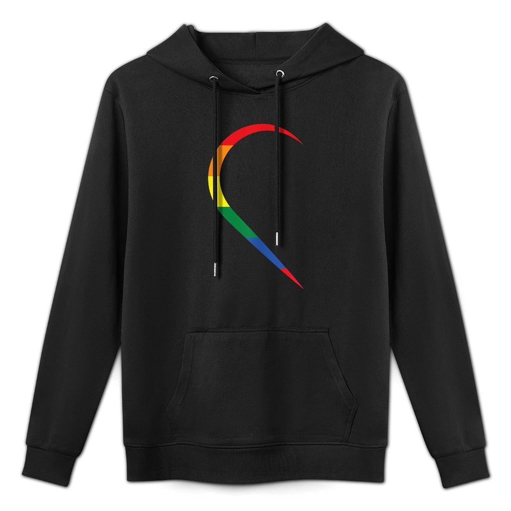 LGBT Half Heart Love Couple Gay Pride Month Durable Construction Hoodie