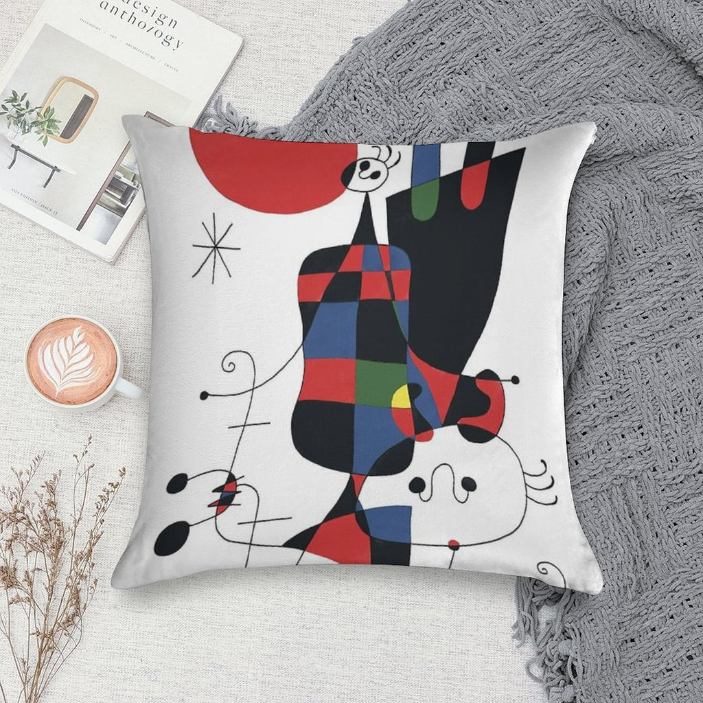 Joan Mirò #1 Soft Ultra-Soft Texture Throw Pillow
