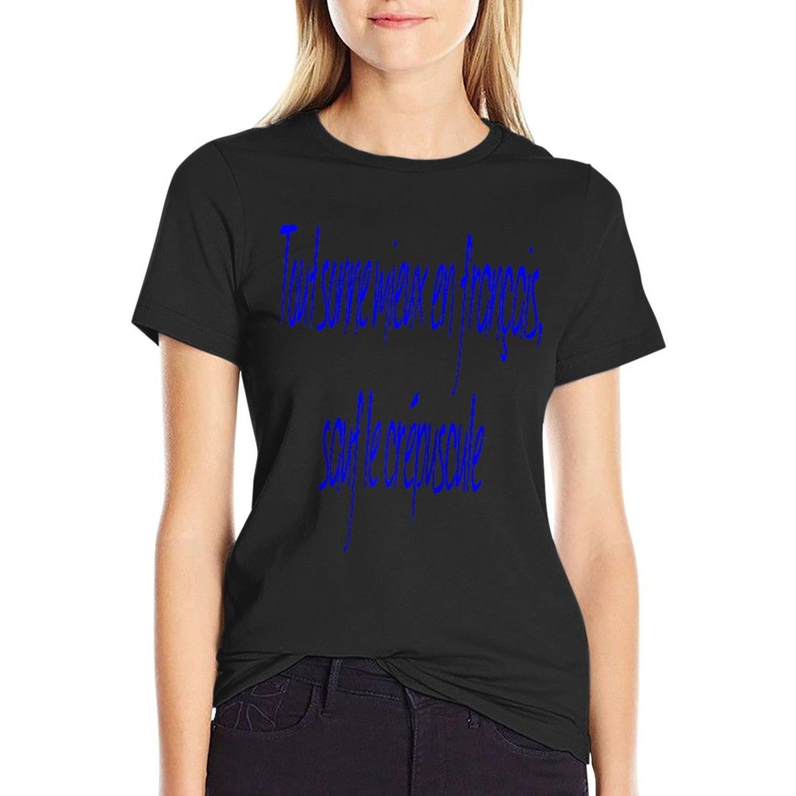 Everything Sounds Better In French, Except Twilight. Raglan Baseball  Cotton T-Shirt