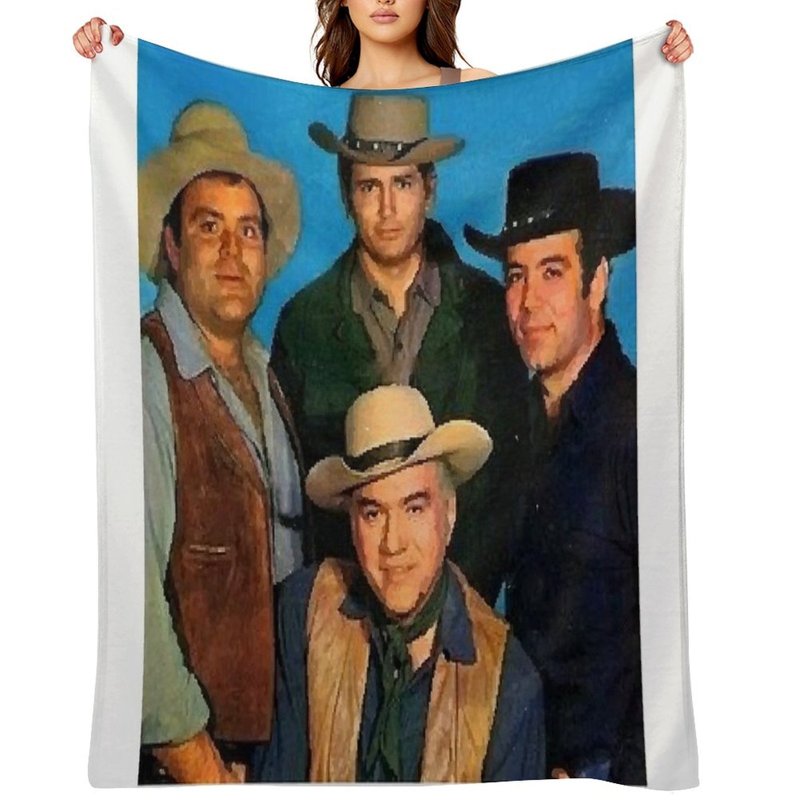 BONANZA Family Anti-pilling Throw Blanket