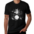Funny Cat Drummer Drums Drumming Music Lover  Cotton T-Shirt