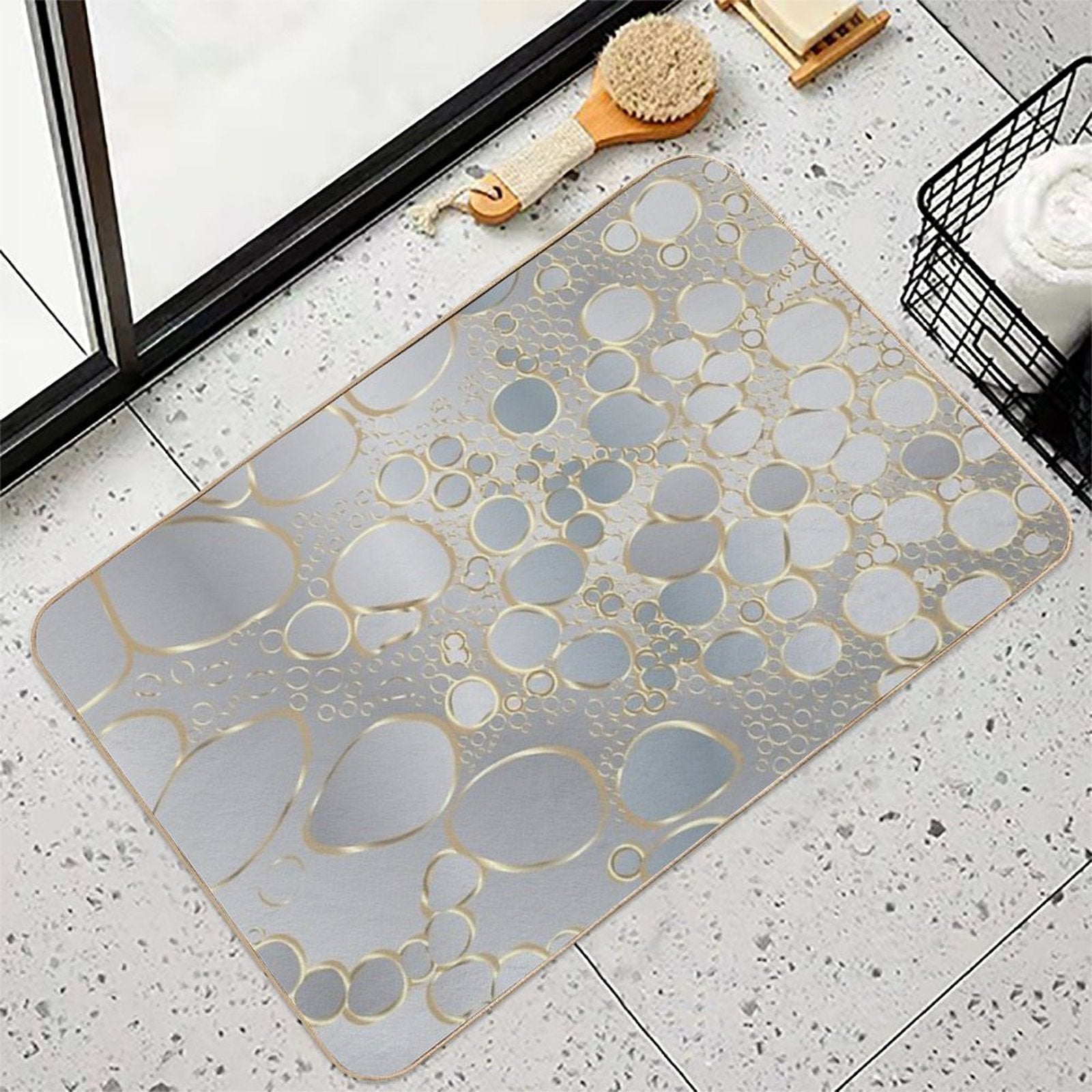 Abstract Digital Work  Toxin-Free Bath Mat