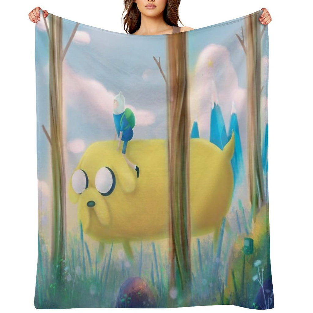 Finn And Jake Adventure All-season Throw Blanket