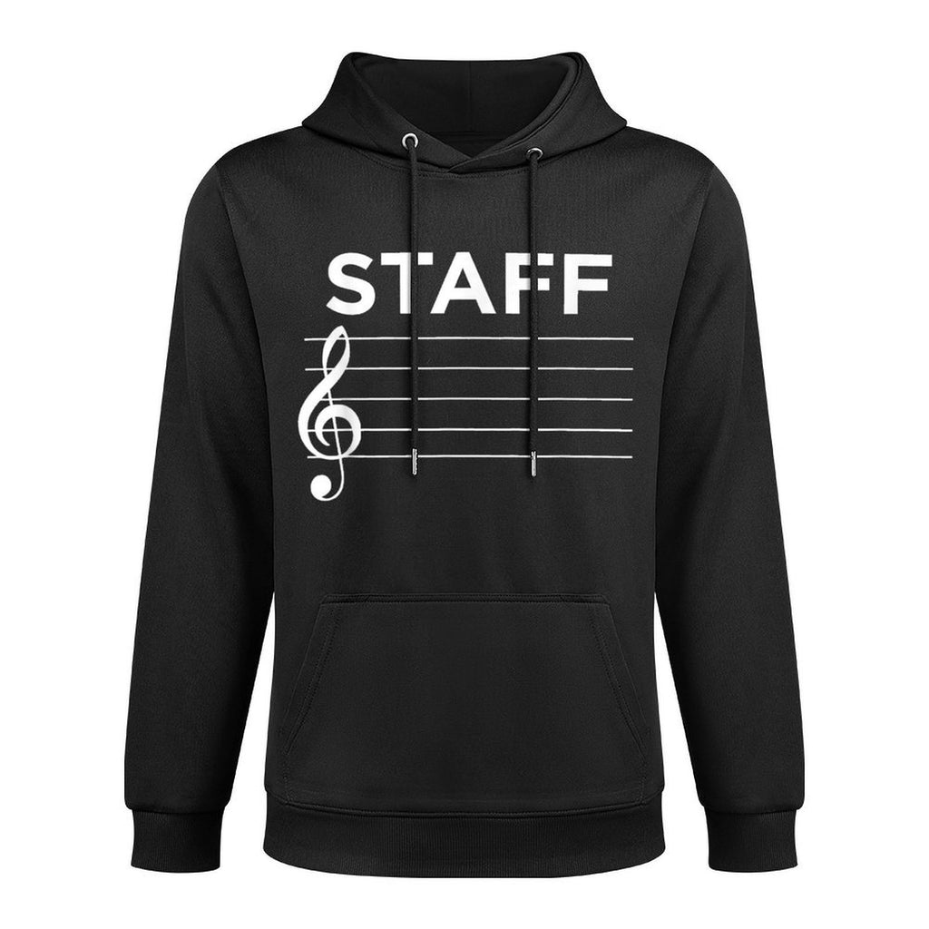 Funny Music Staff Customizable Surface Hoodie