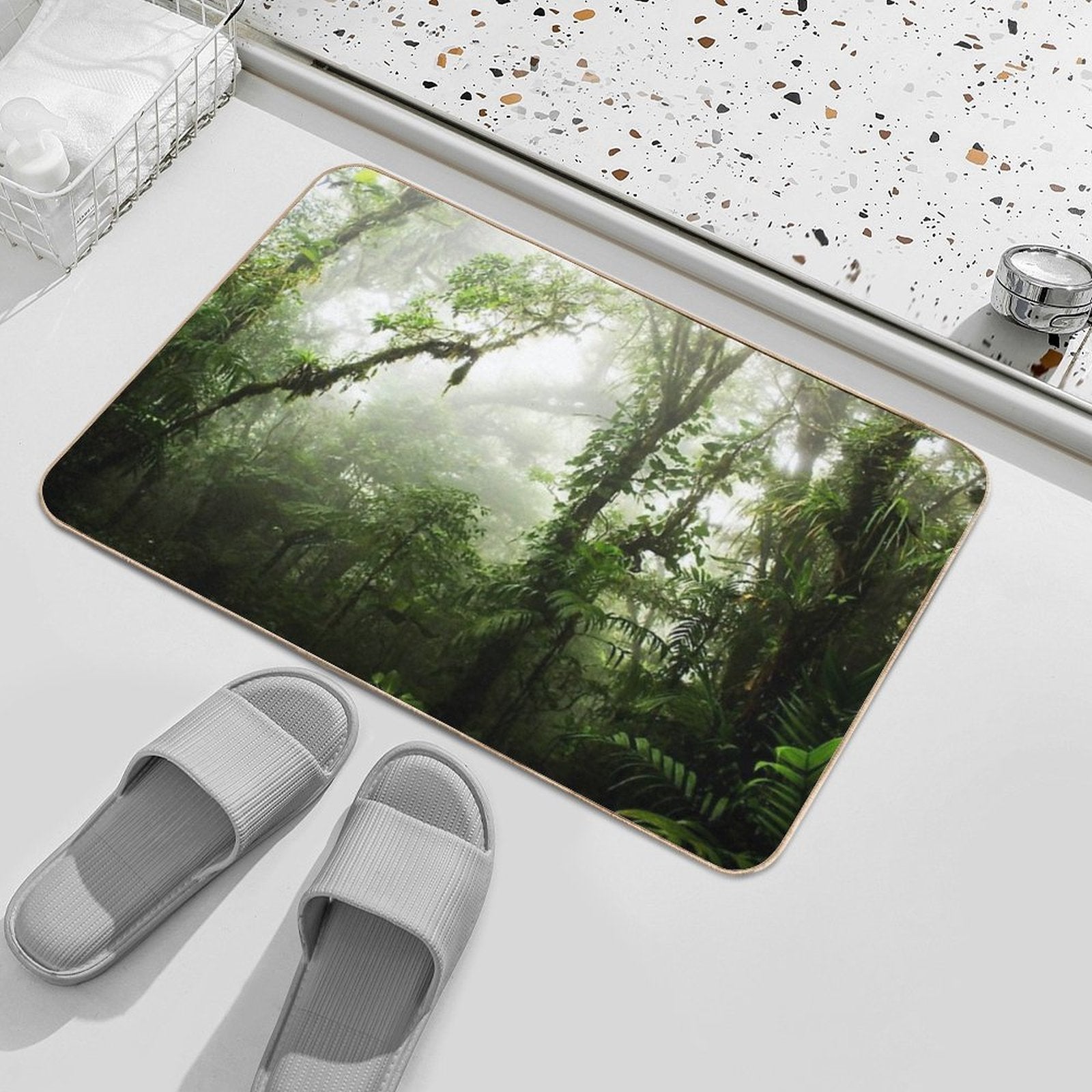 Cloud Forest  Pet-Safe Bath Mat