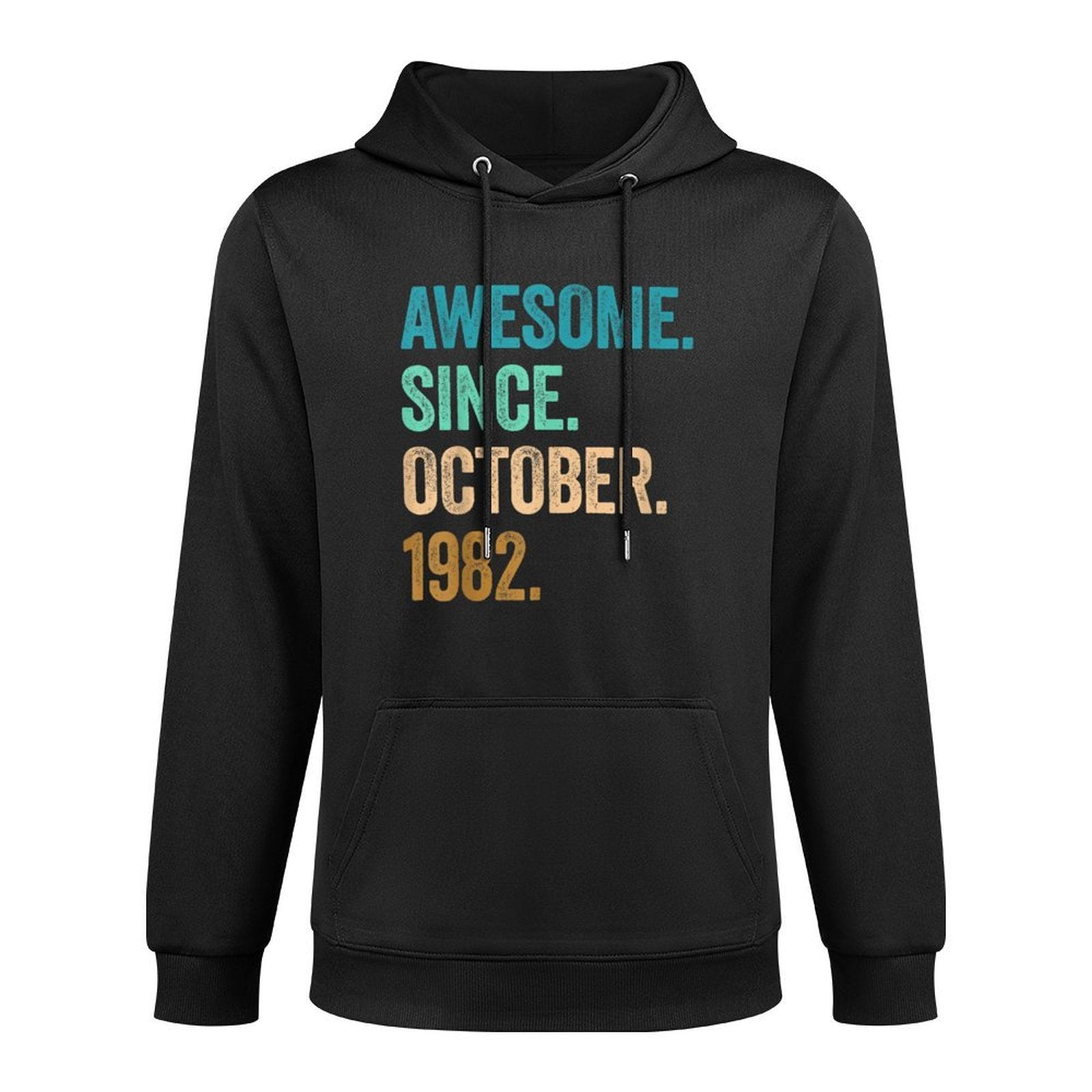 40 Years Old Awesome Since October 1982 40th Birthday Shrink-Resistant Hoodie